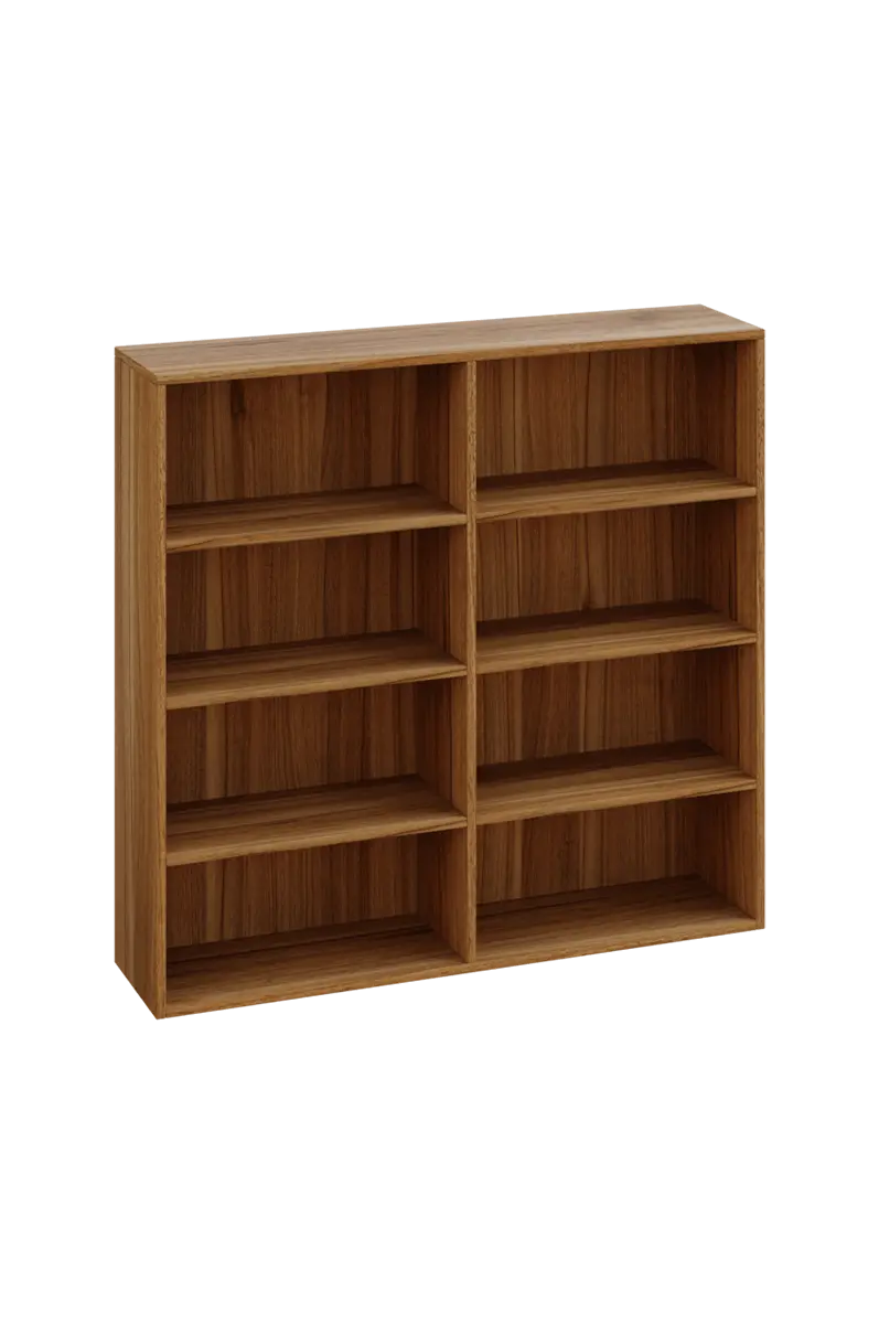 KNI 32 regál knihovnický, 1150X1200X300, ořech světlý